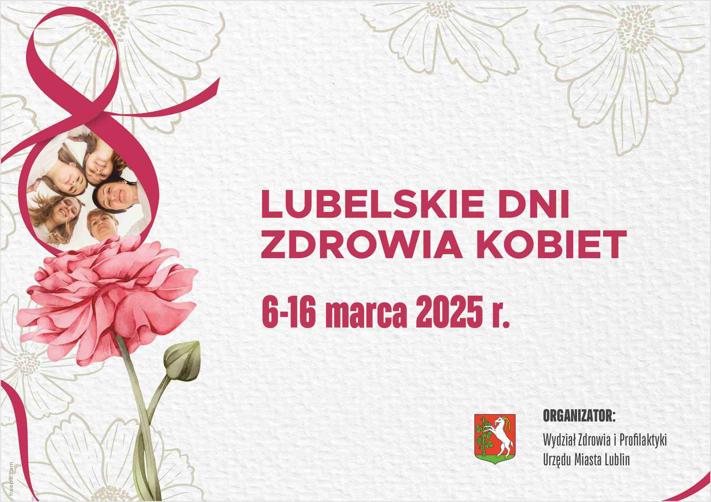 plakat wydażenia Lubelskie dni zdrowia kobiet