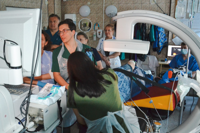 Grupa szkoleniowa w trakcie zajęć praktycznych